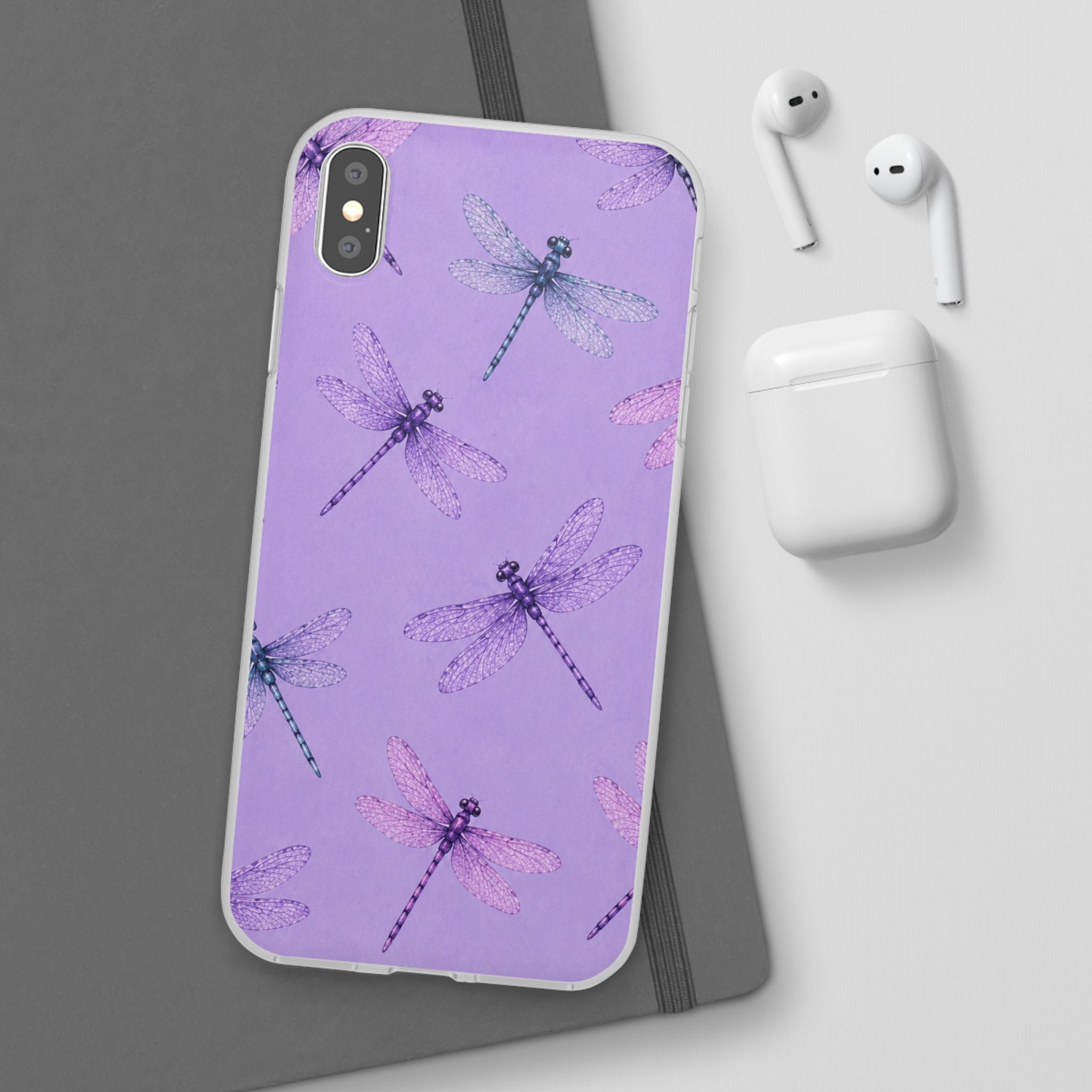 Lavender Dragonfly Dreams-Flexi iPhone & Samsung Phone Case