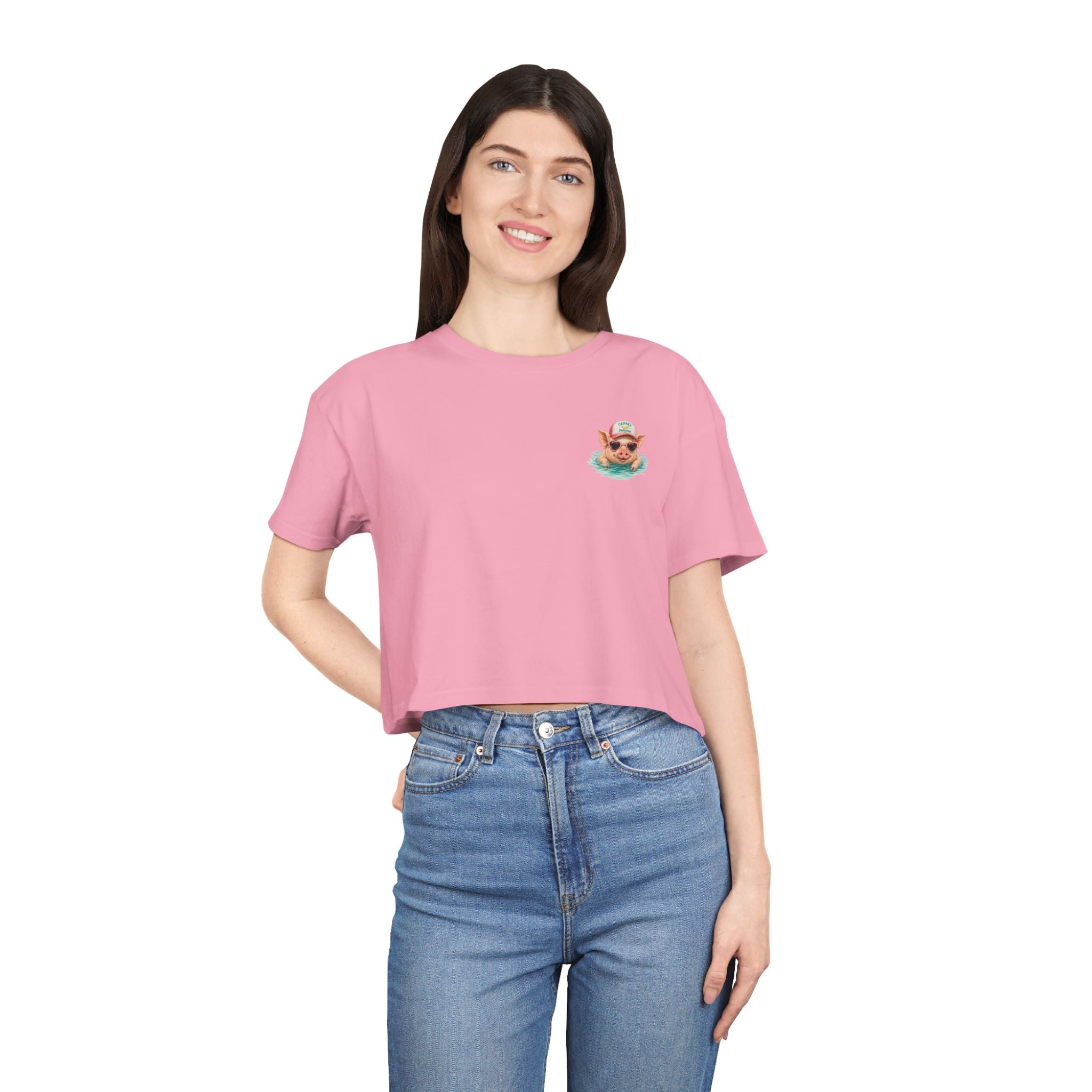 Bahamas Pig Swim Club – Crop Tee