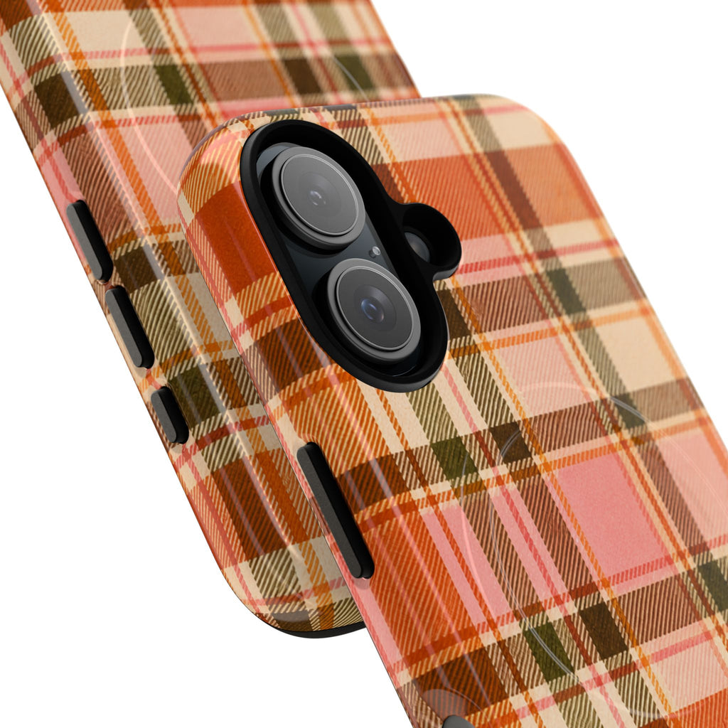 Hello Fall Plaid -Tough Magnetic Phone Case