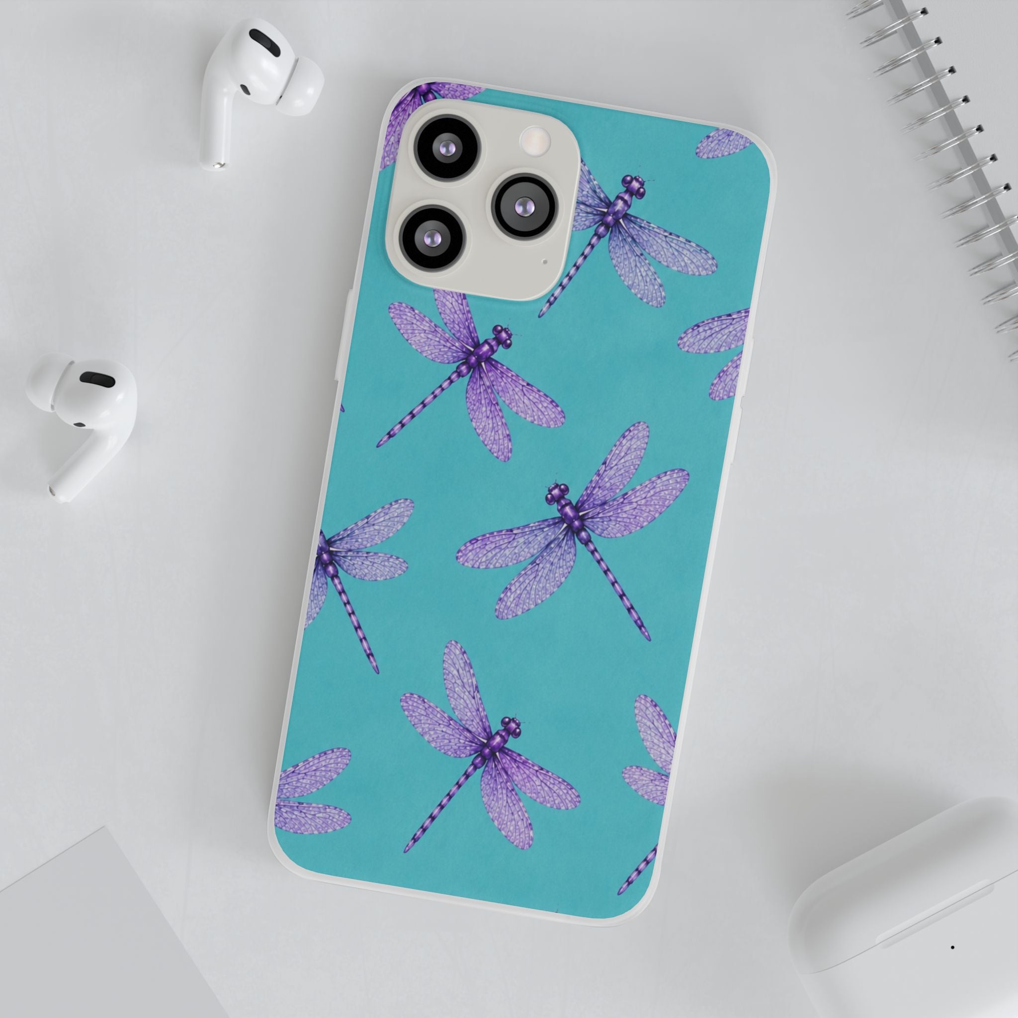 Turquoise Dragonfly Dreams – Flexi iPhone & Samsung Phone Case