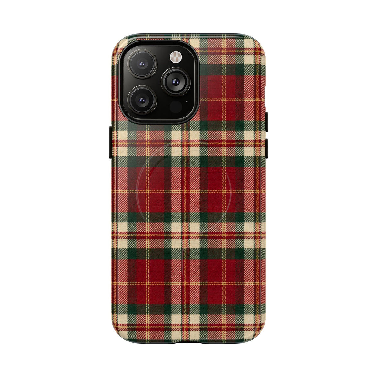 Christmas at the Cabana Plaid -Tough Magnetic Phone Case