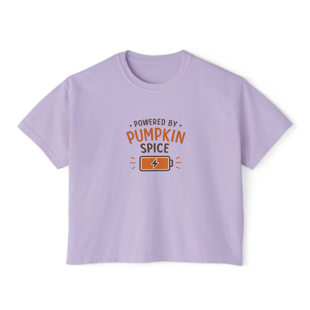 Powered by Pumpkin Spice-Boxy tee