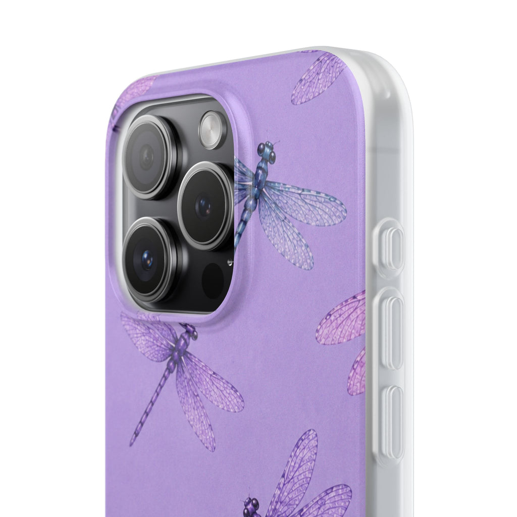 Lavender Dragonfly Dreams-Flexi iPhone & Samsung Phone Case