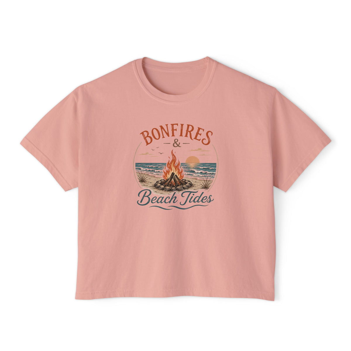 Bonfires & Beach Tides -Boxy Tee