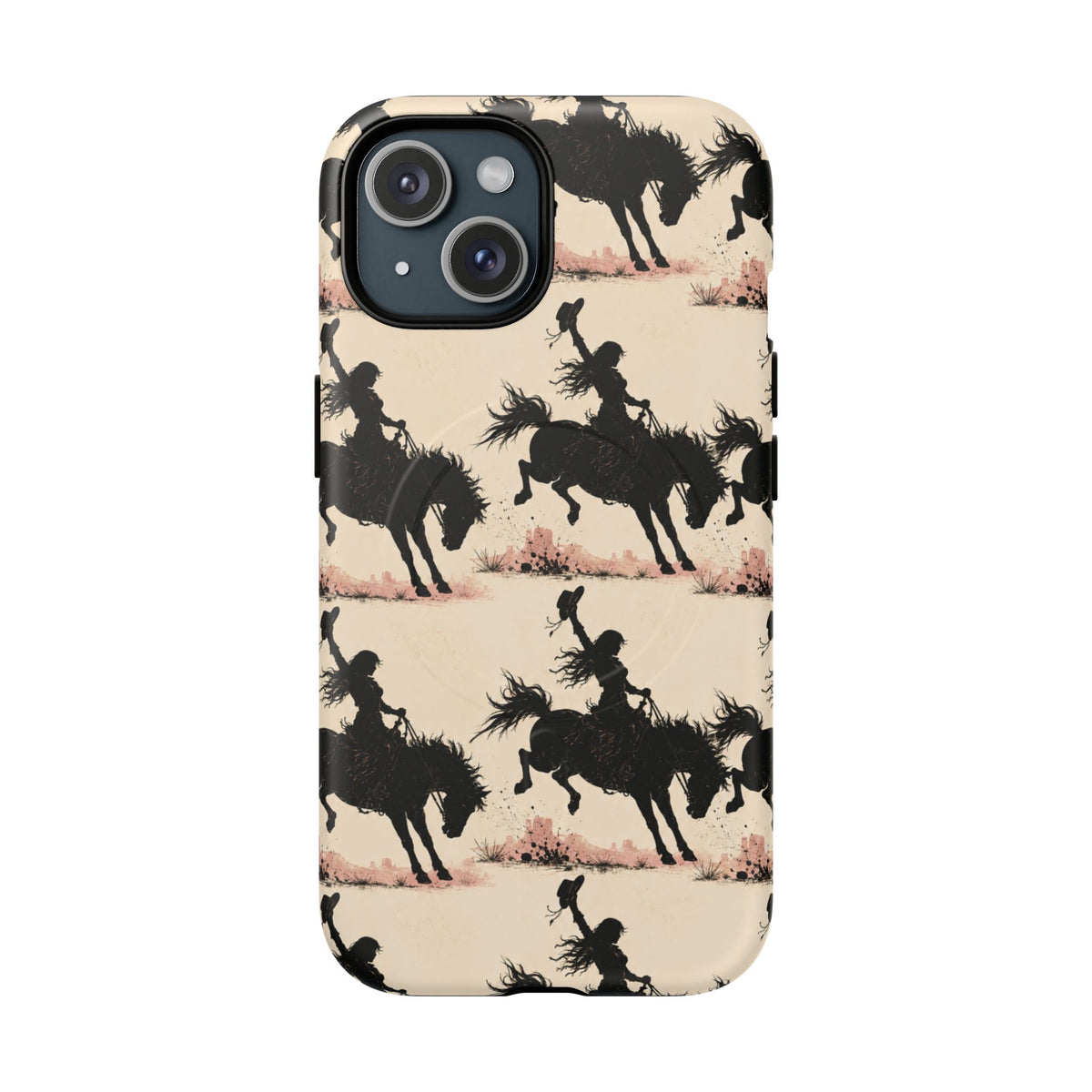 Cowgirl Silhouette Tough Magnetic Phone Case