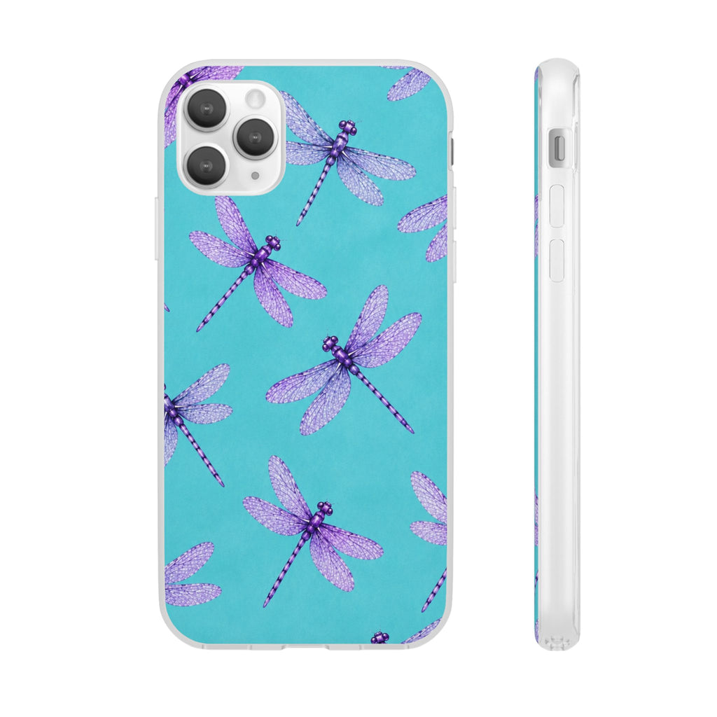 Turquoise Dragonfly Dreams – Flexi iPhone & Samsung Phone Case