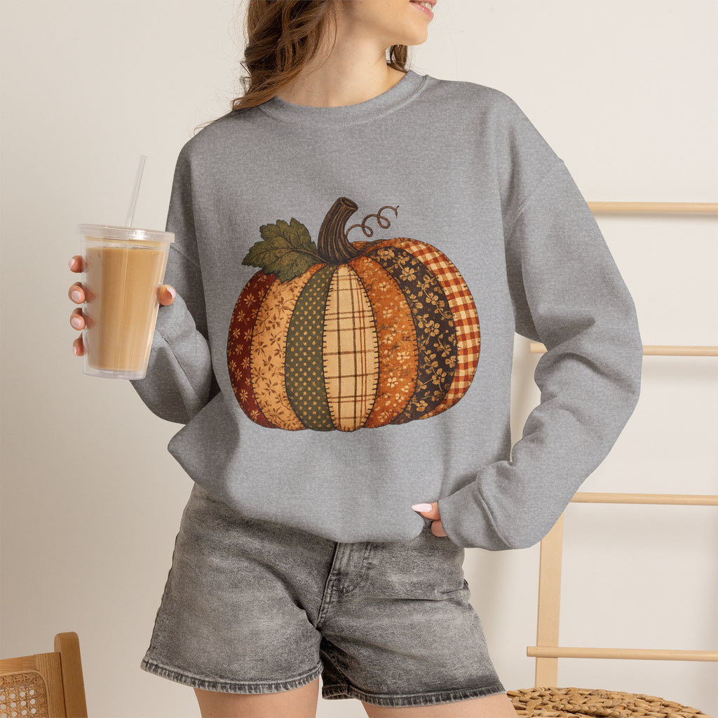 Patchwork Pumpkin – Sweatshirt