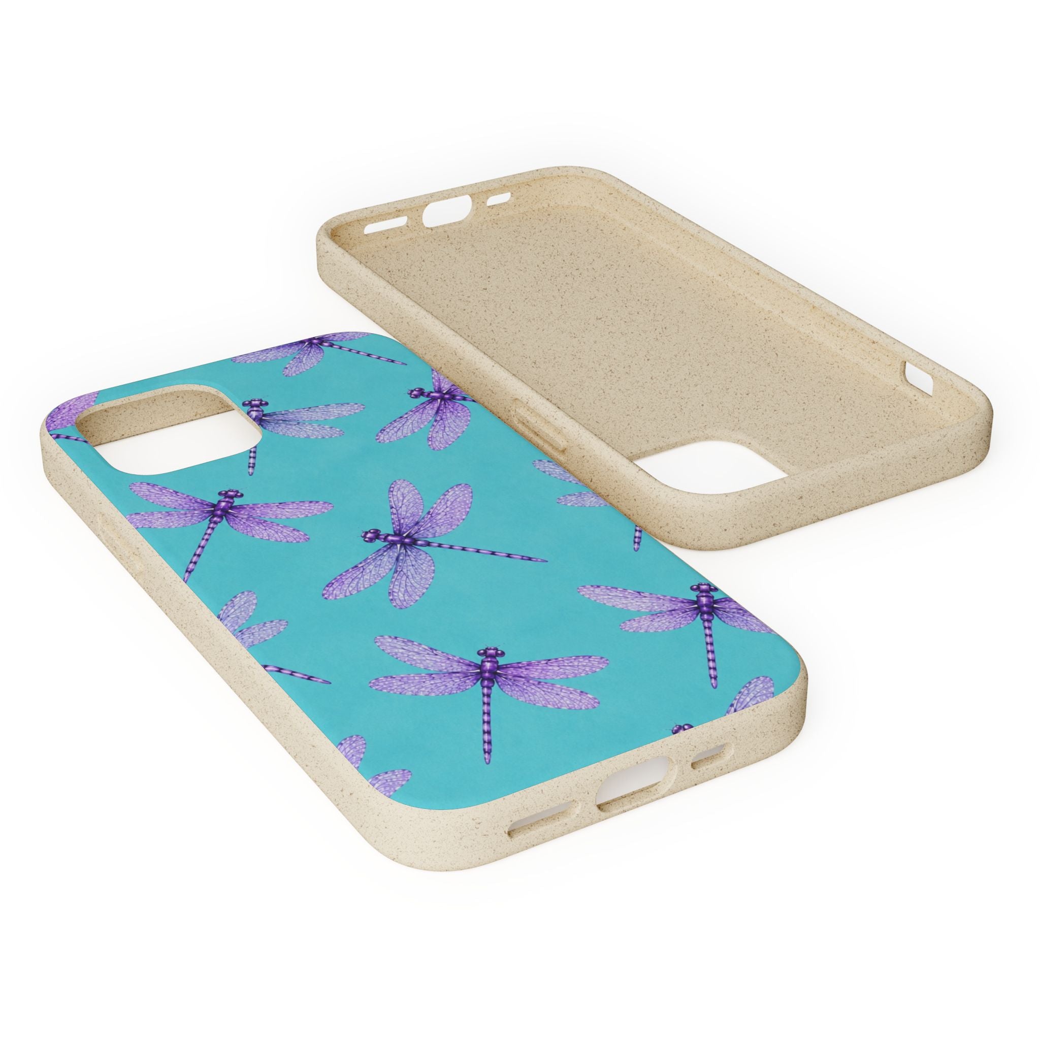 Turquoise Dragonfly Dreams — Eco-Friendly Biodegradable Phone Case