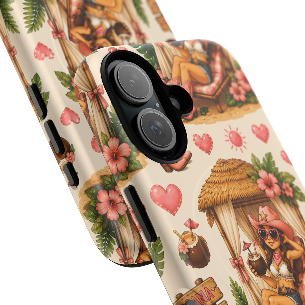 Cabana Cowgirl- Tough Magnetic Phone Case