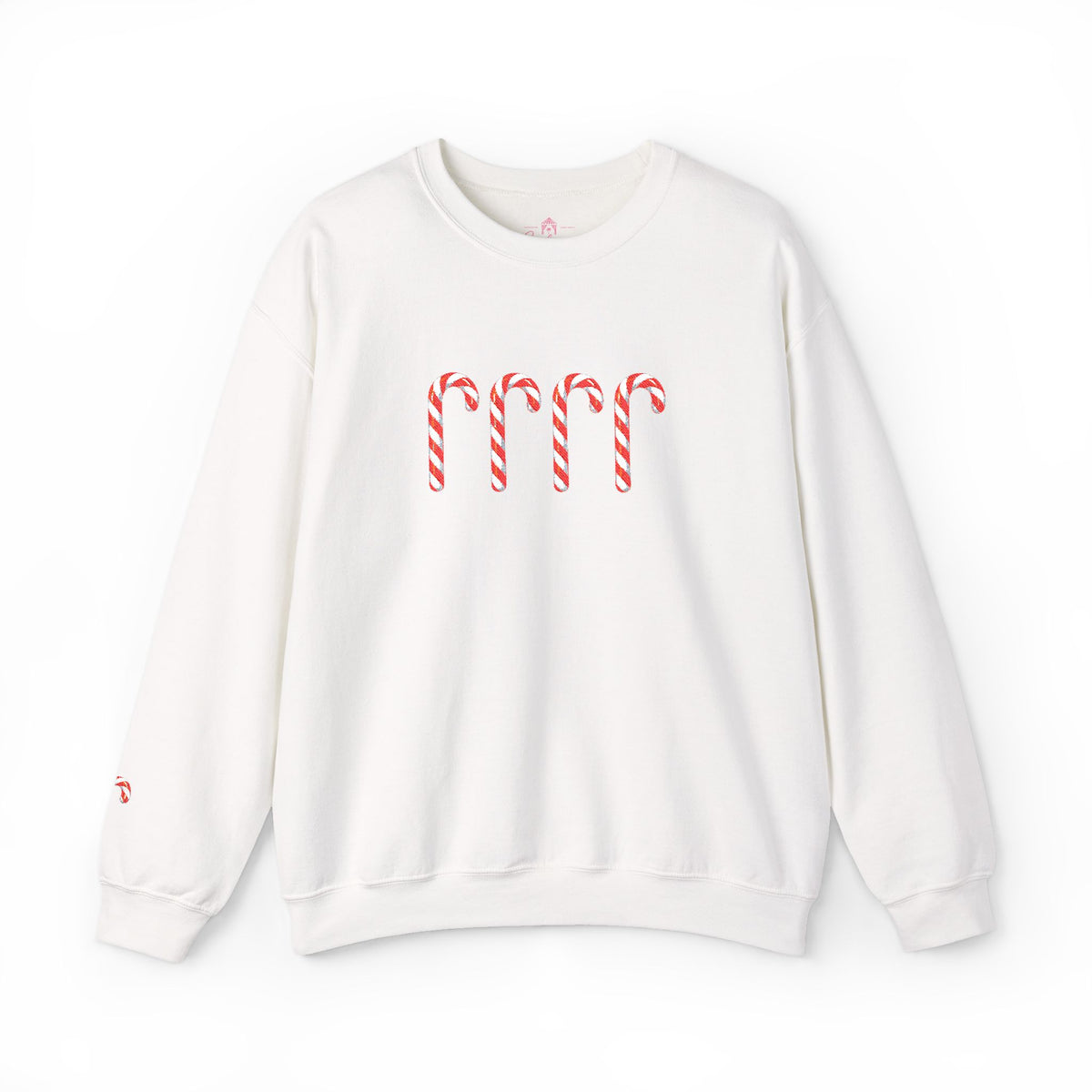 Candy Cane Embroidered Sweatshirt