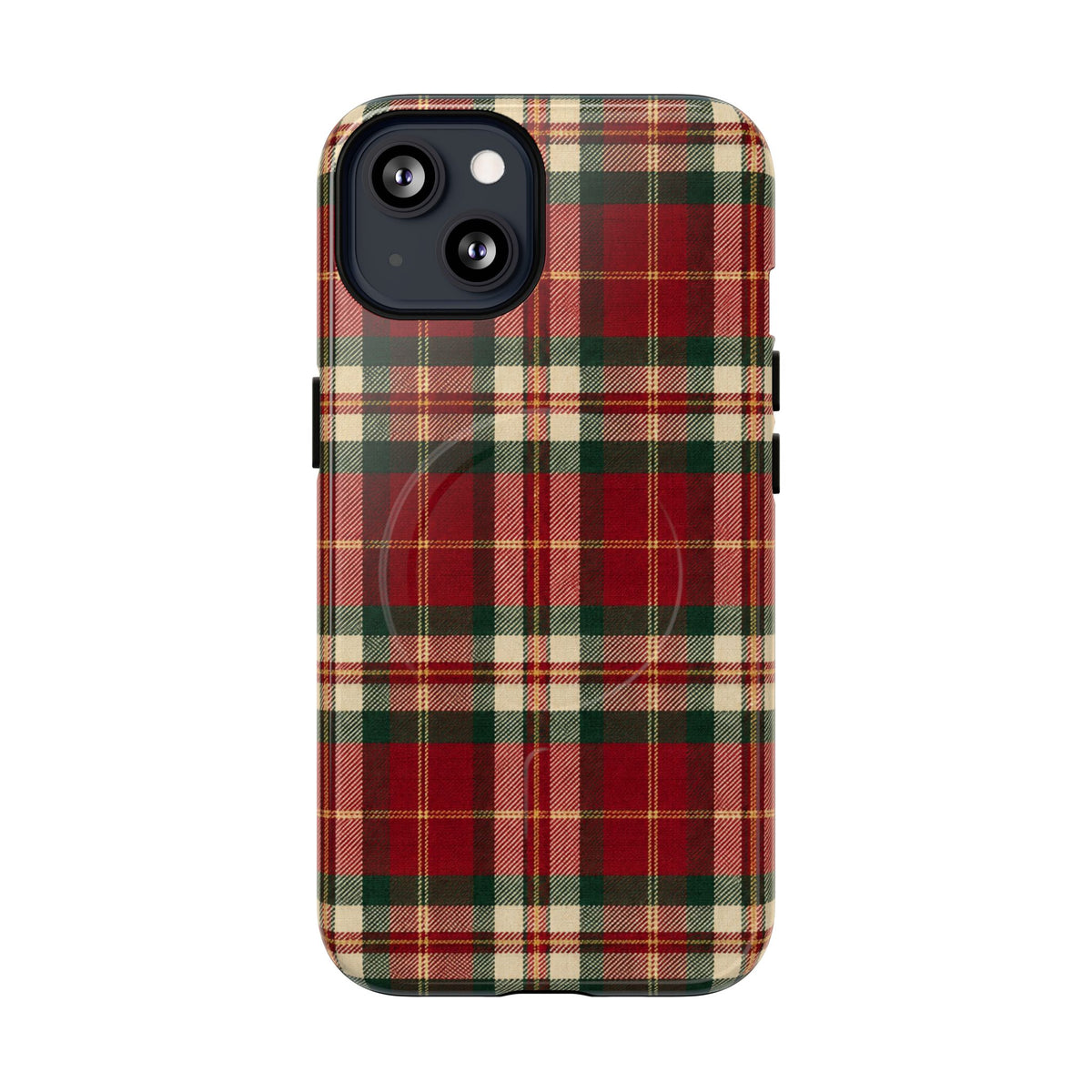 Christmas at the Cabana Plaid -Tough Magnetic Phone Case