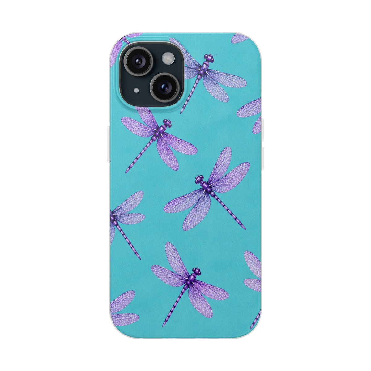 Turquoise Dragonfly Dreams – Flexi iPhone & Samsung Phone Case