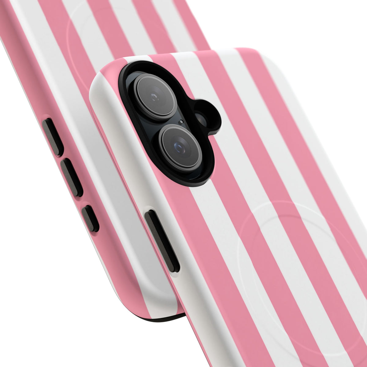 Personalized Pink Cabana Stripe – Tough Magnetic Phone Case