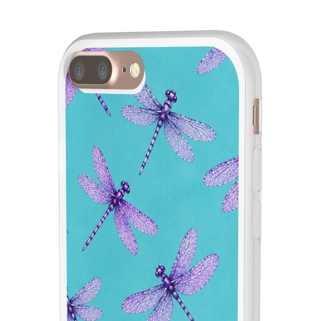 Turquoise Dragonfly Dreams – Flexi iPhone & Samsung Phone Case