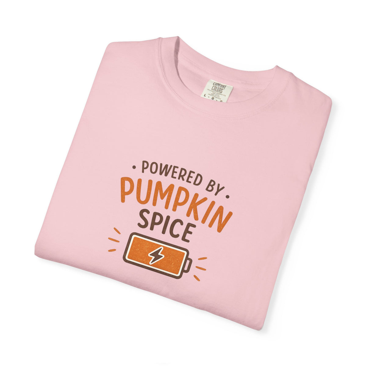 Powered by Pumpkin Spice – Comfort Colors® Tee