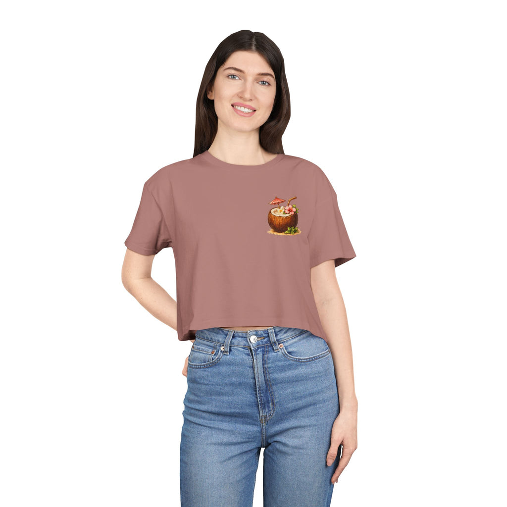 Cabana Cowgirl Crop Tee