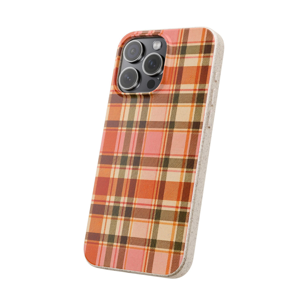 Hello Fall Plaid- Eco-Friendly Biodegradable Phone Case
