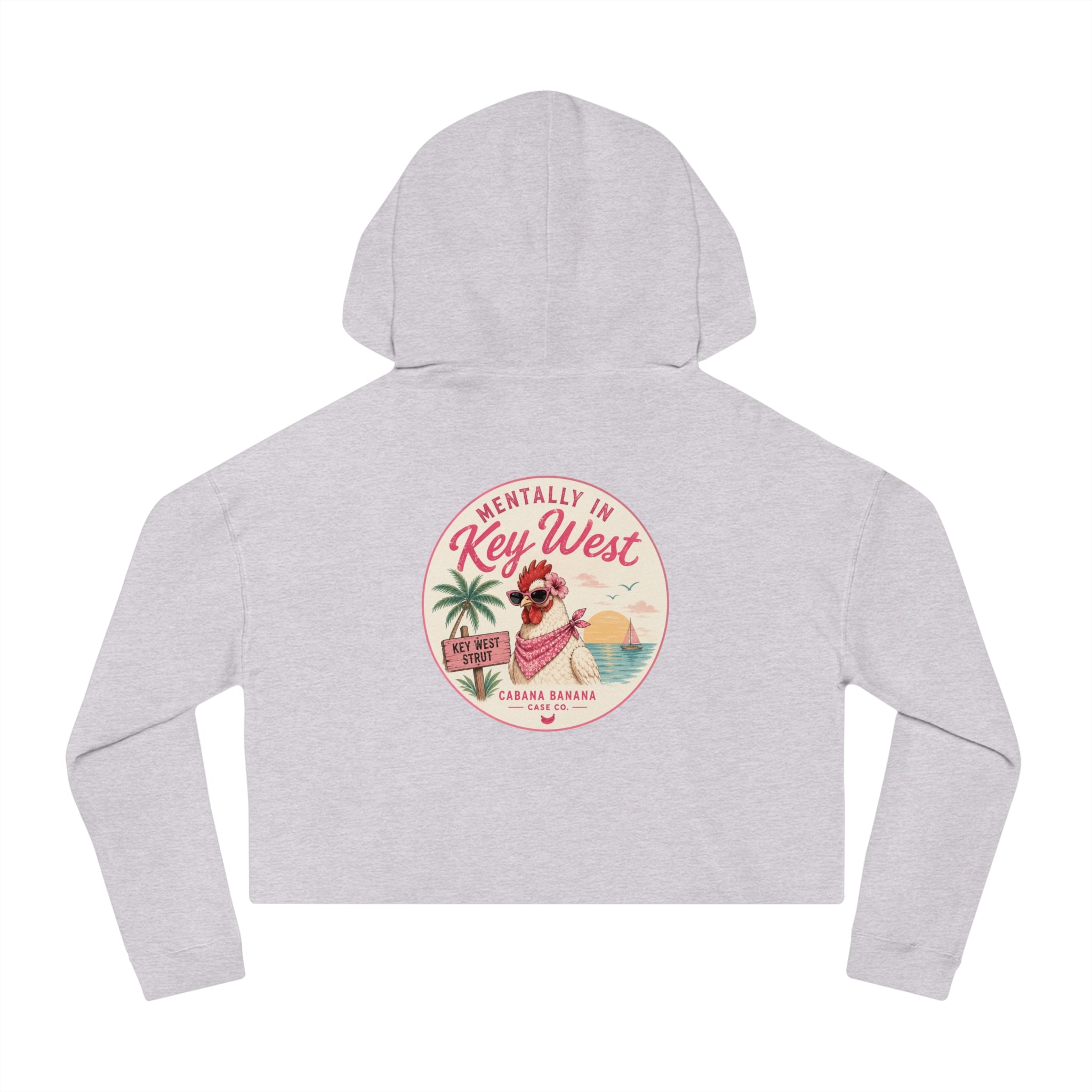 Mentally in Key West Cropped Hoodie