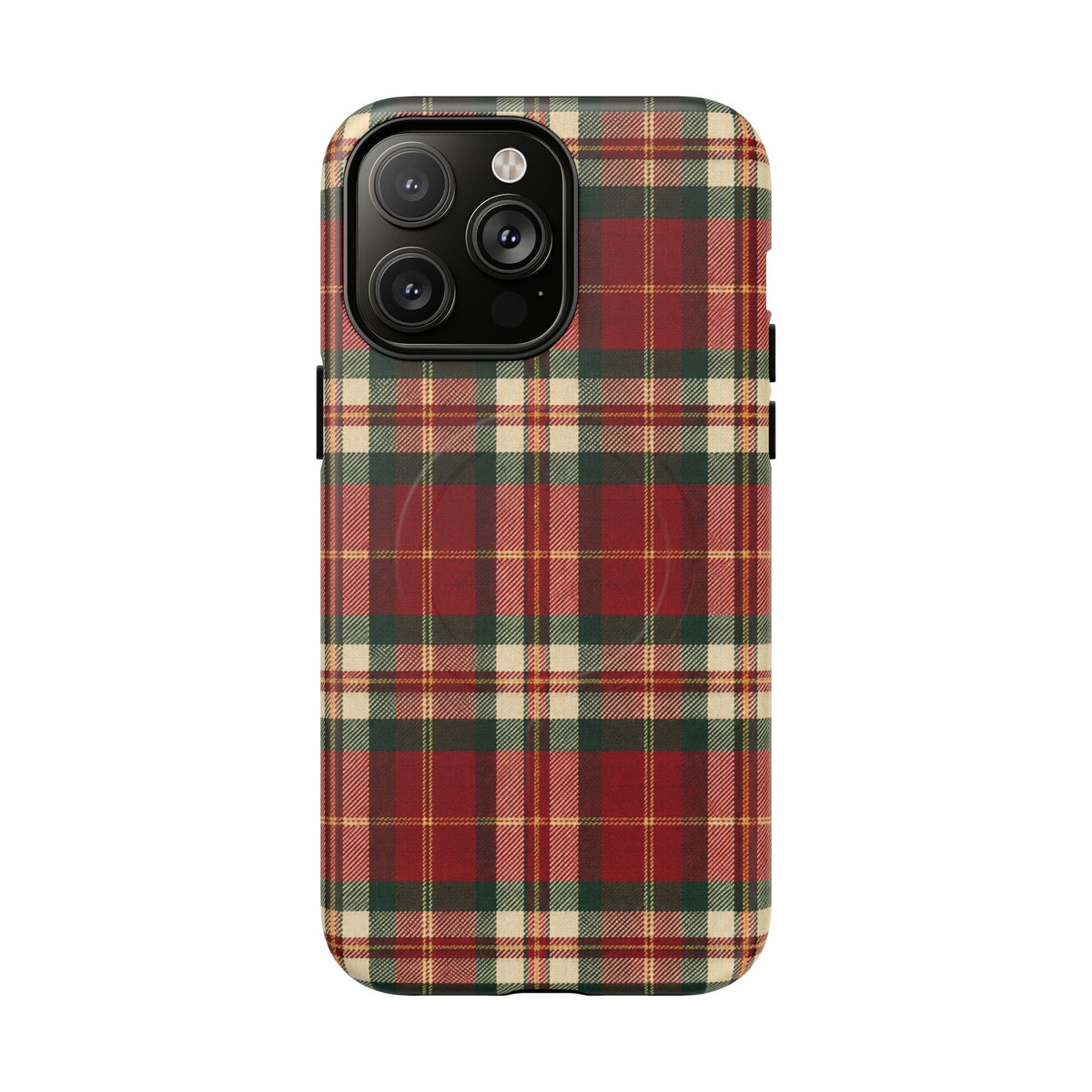 Christmas at the Cabana Plaid -Tough Magnetic Phone Case