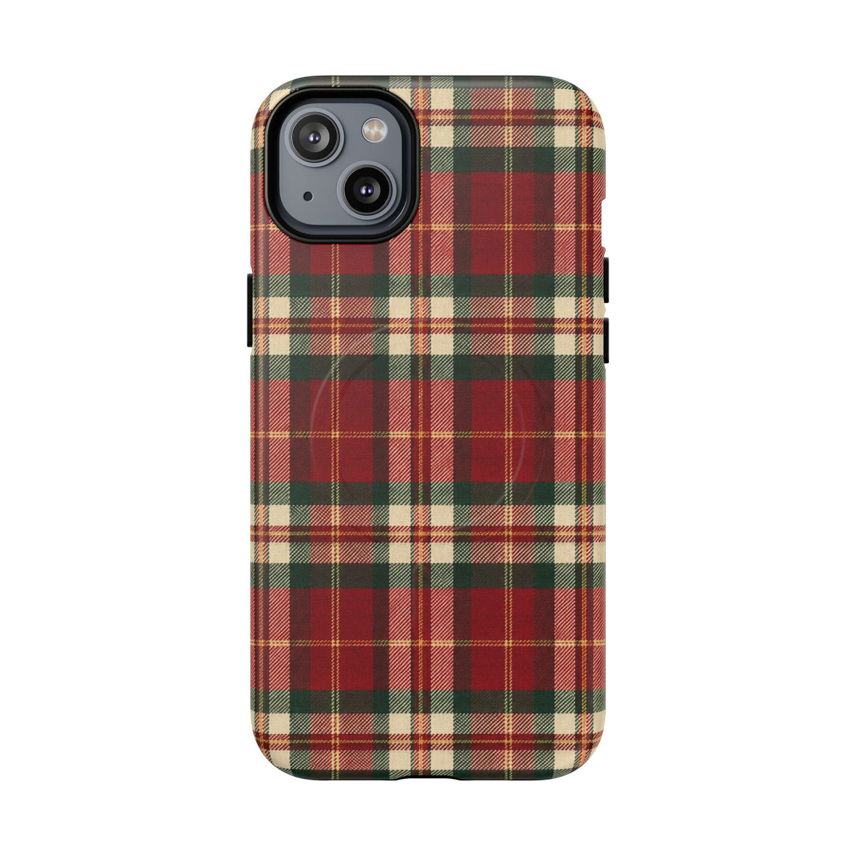 Christmas at the Cabana Plaid -Tough Magnetic Phone Case
