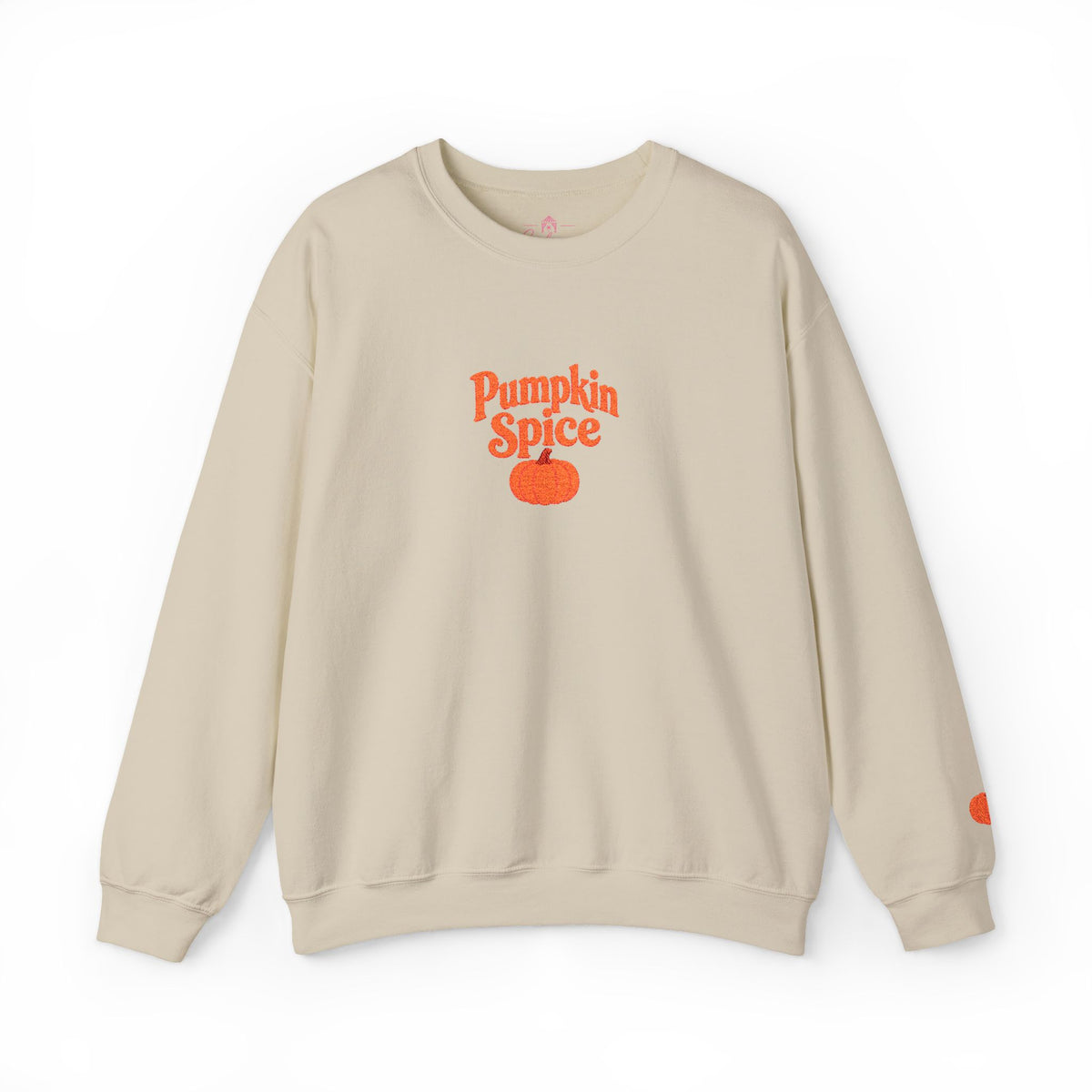 Pumpkin Spice Embroidered -Crewneck Sweatshirt