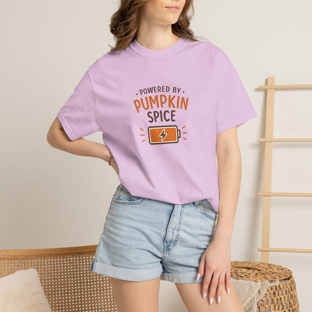 Powered by Pumpkin Spice – Comfort Colors® Tee