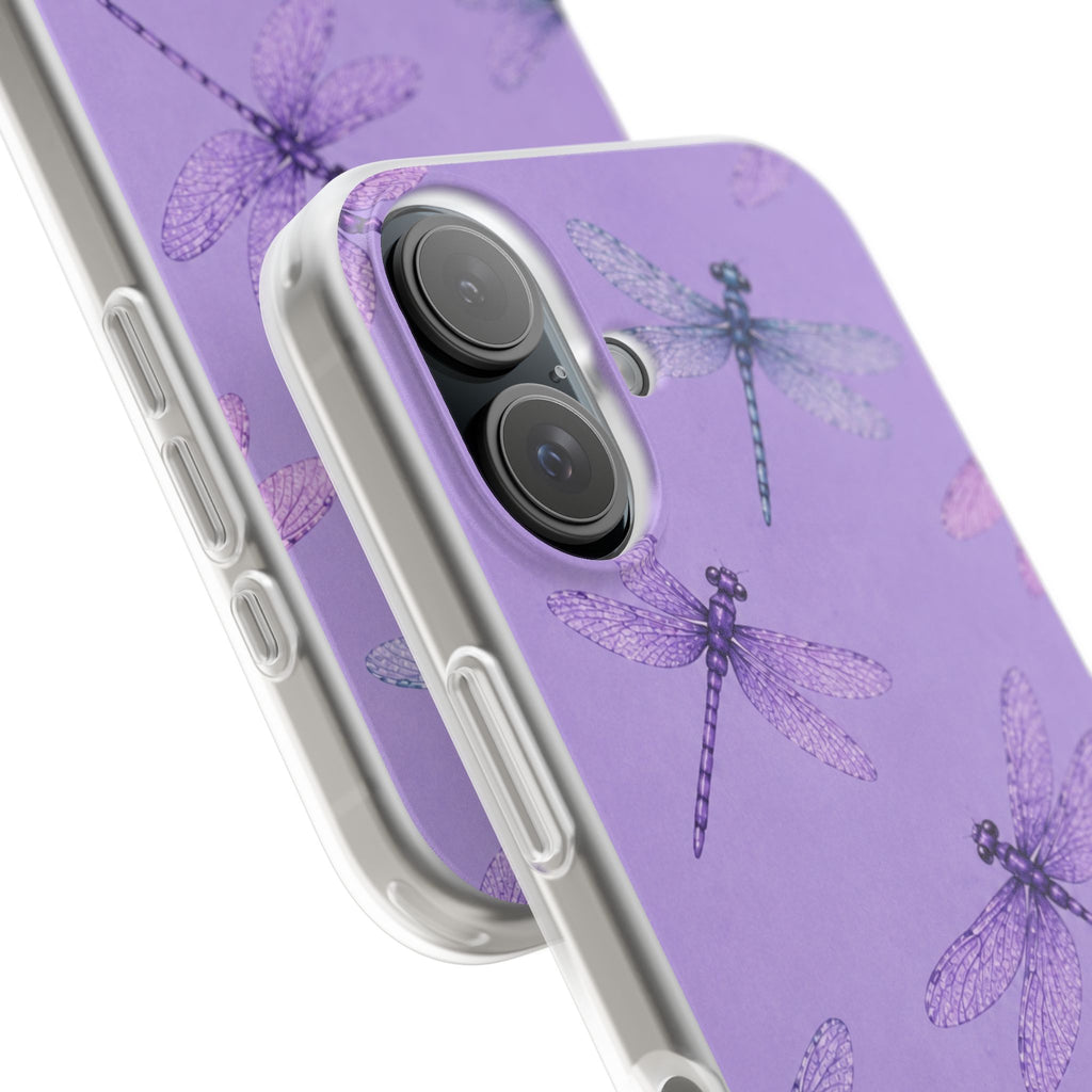Lavender Dragonfly Dreams-Flexi iPhone & Samsung Phone Case