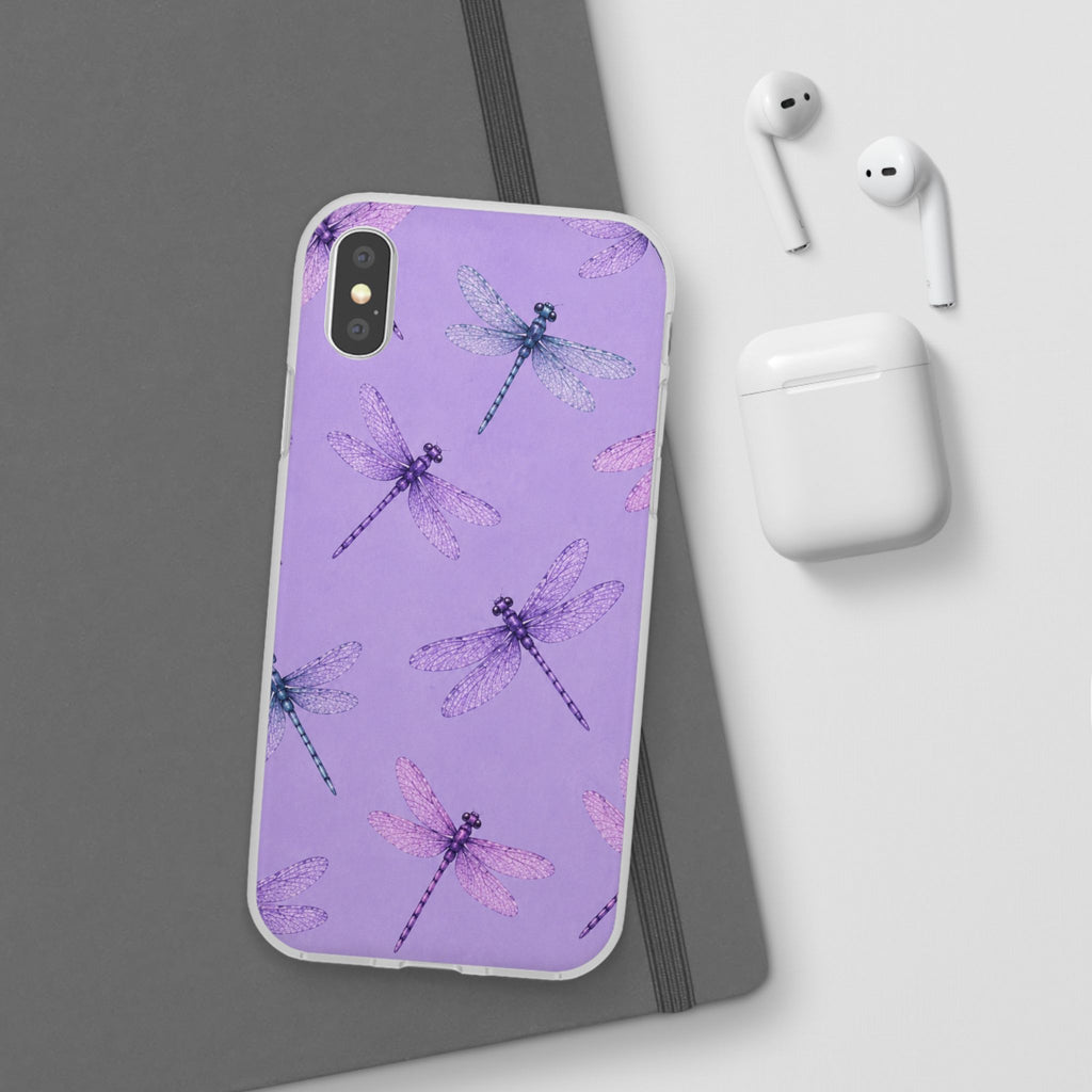 Lavender Dragonfly Dreams-Flexi iPhone & Samsung Phone Case