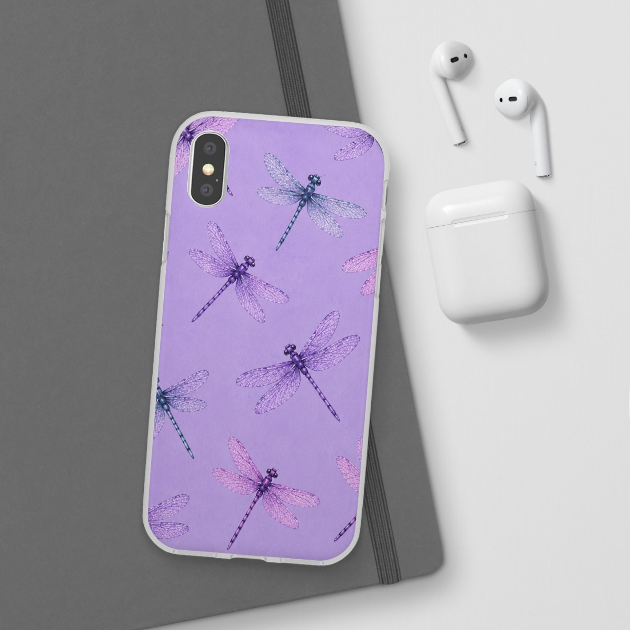 Lavender Dragonfly Dreams-Flexi iPhone & Samsung Phone Case