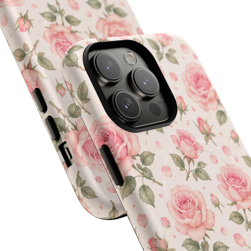 Pink Petals & Paradise- Tough Magnetic Phone Case