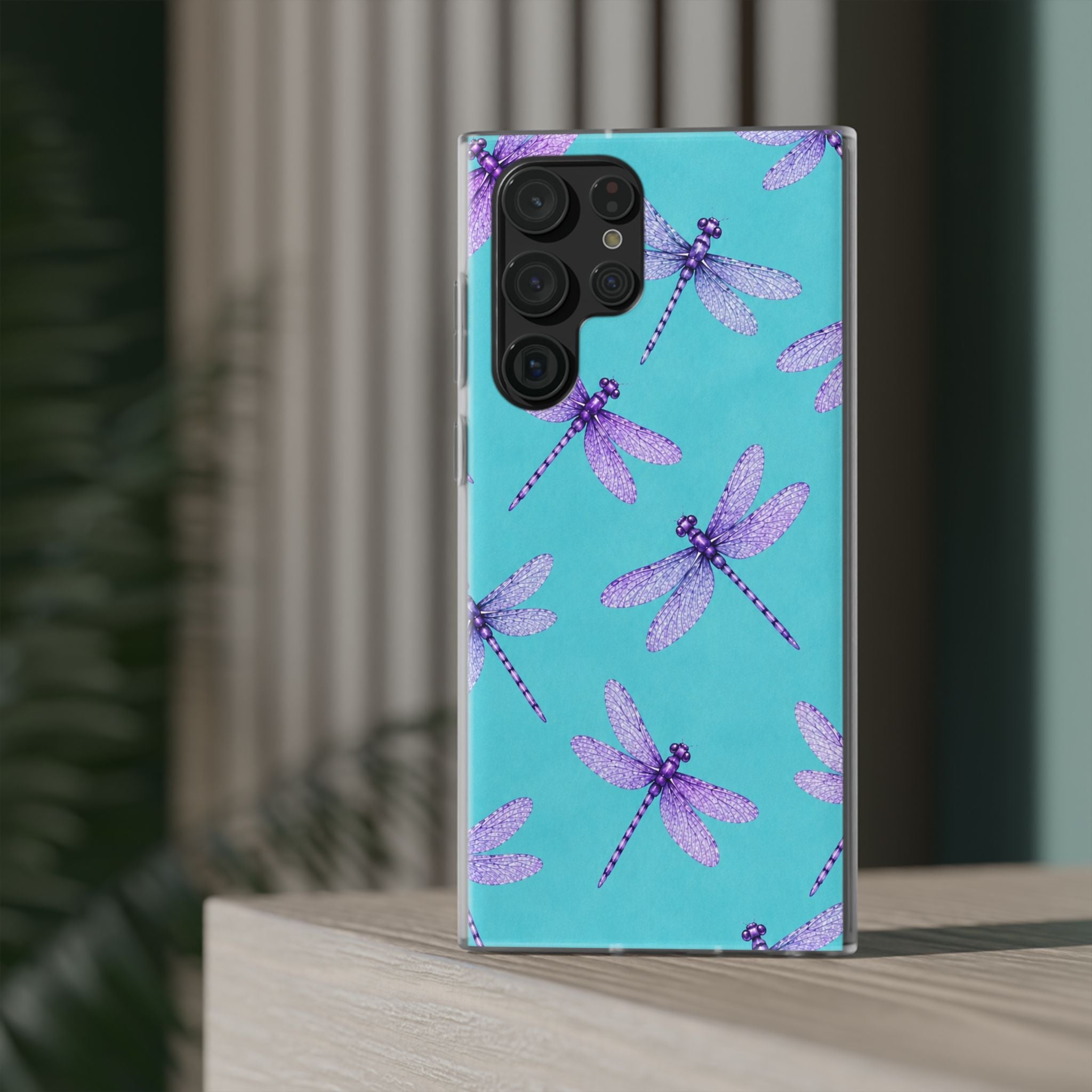 Turquoise Dragonfly Dreams – Flexi iPhone & Samsung Phone Case