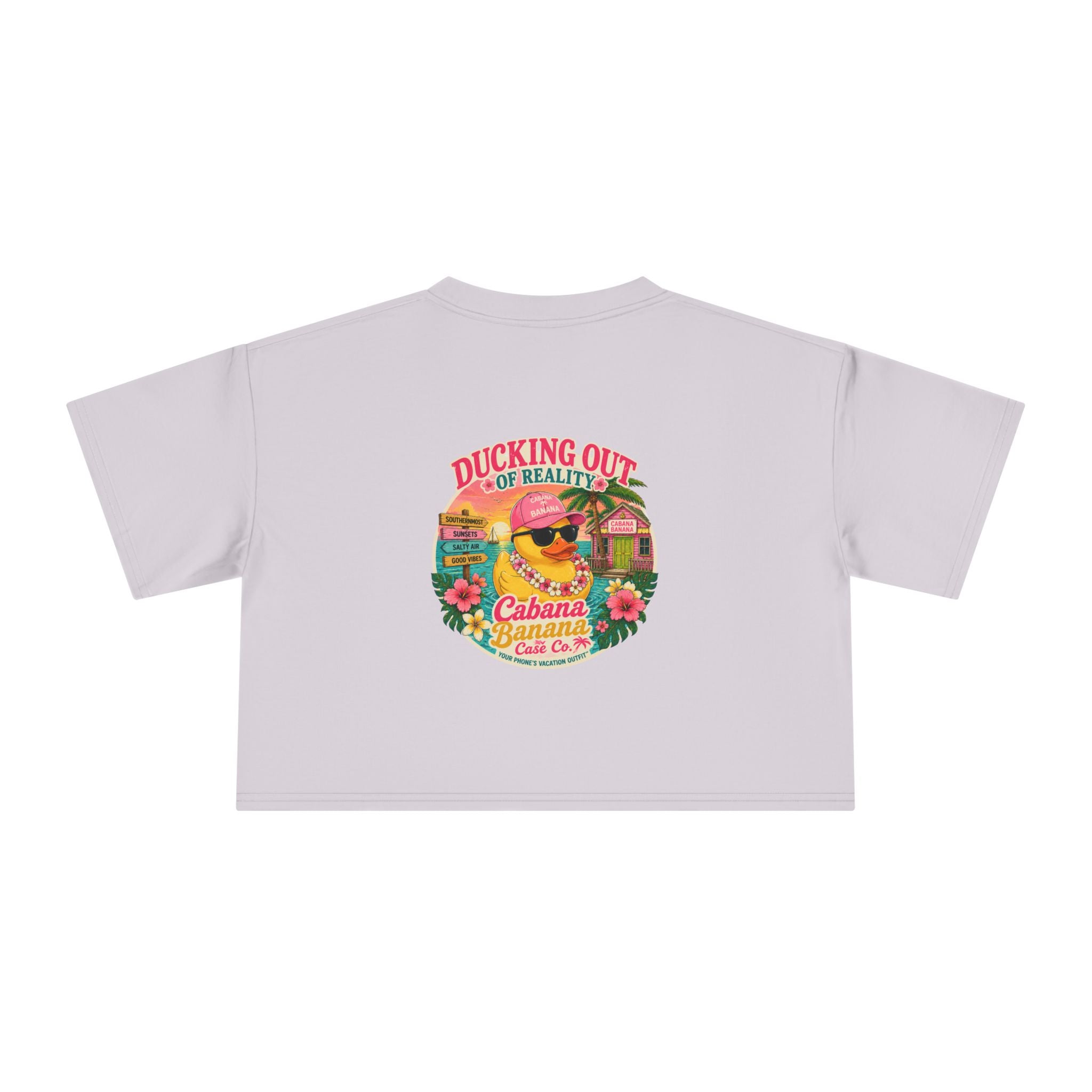 Ducking Out of Reality-Crop Tee Shirt