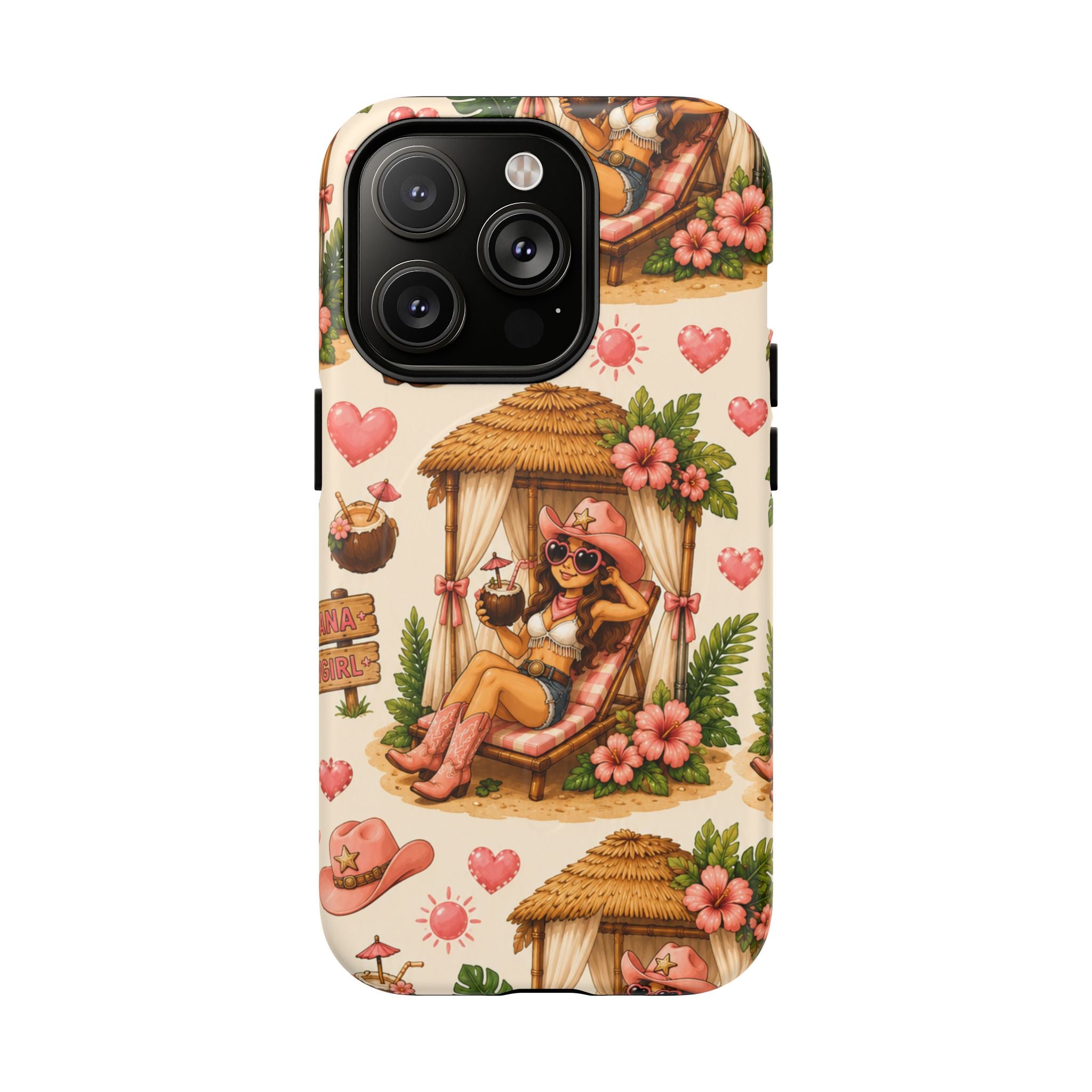 Cabana Cowgirl- Tough Magnetic Phone Case
