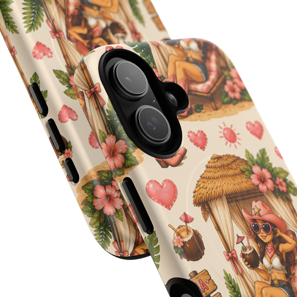 Cabana Cowgirl- Tough Magnetic Phone Case