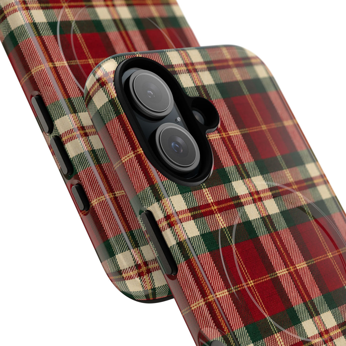 Christmas at the Cabana Plaid -Tough Magnetic Phone Case