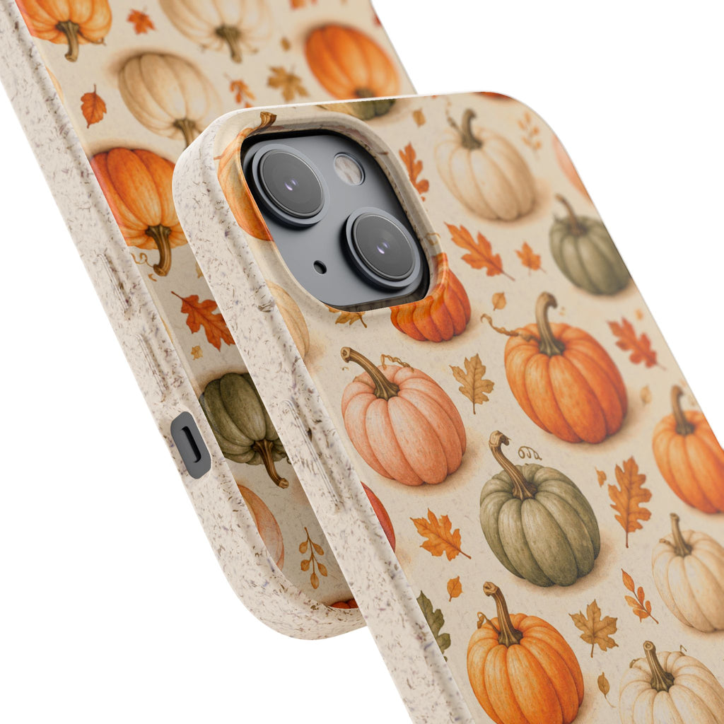 Cabana Pumpkin Patch -Eco-Friendly Biodegradable Phone Case