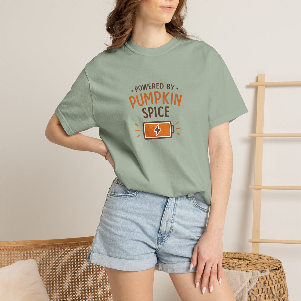 Powered by Pumpkin Spice – Comfort Colors® Tee