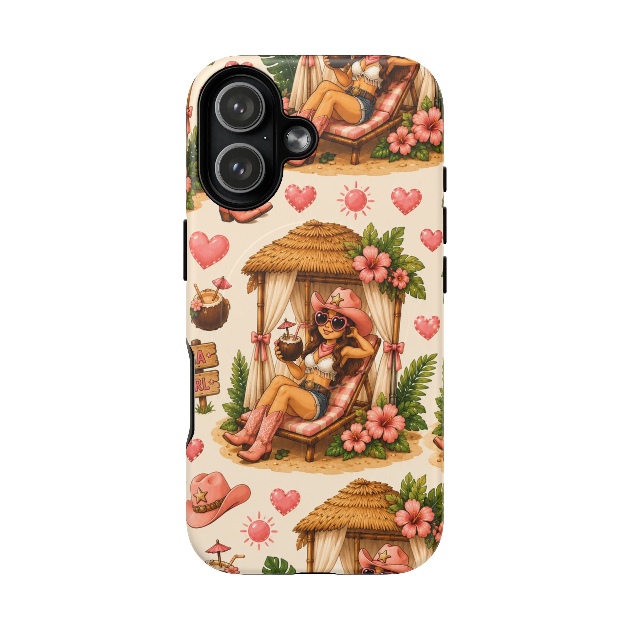 Cabana Cowgirl- Tough Magnetic Phone Case