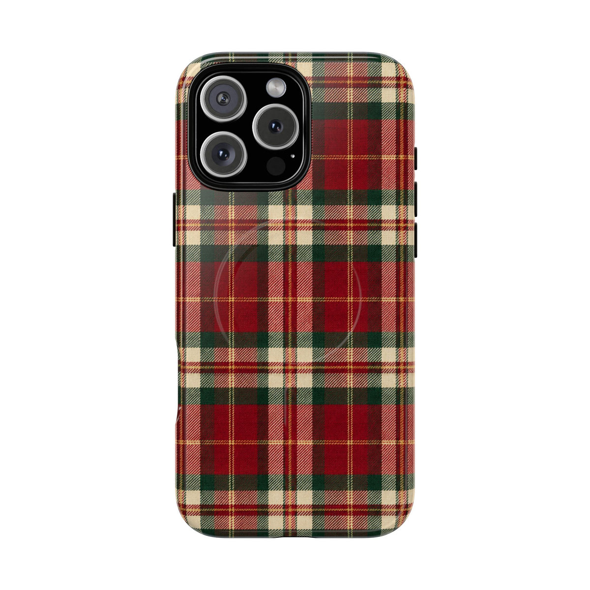 Christmas at the Cabana Plaid -Tough Magnetic Phone Case