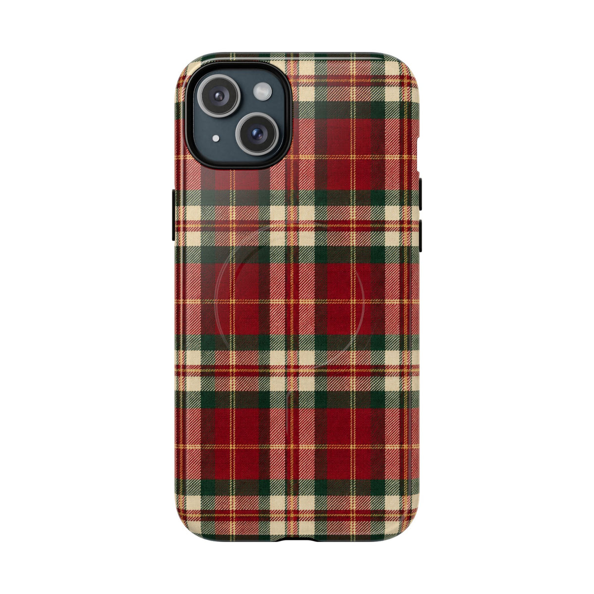Christmas at the Cabana Plaid -Tough Magnetic Phone Case