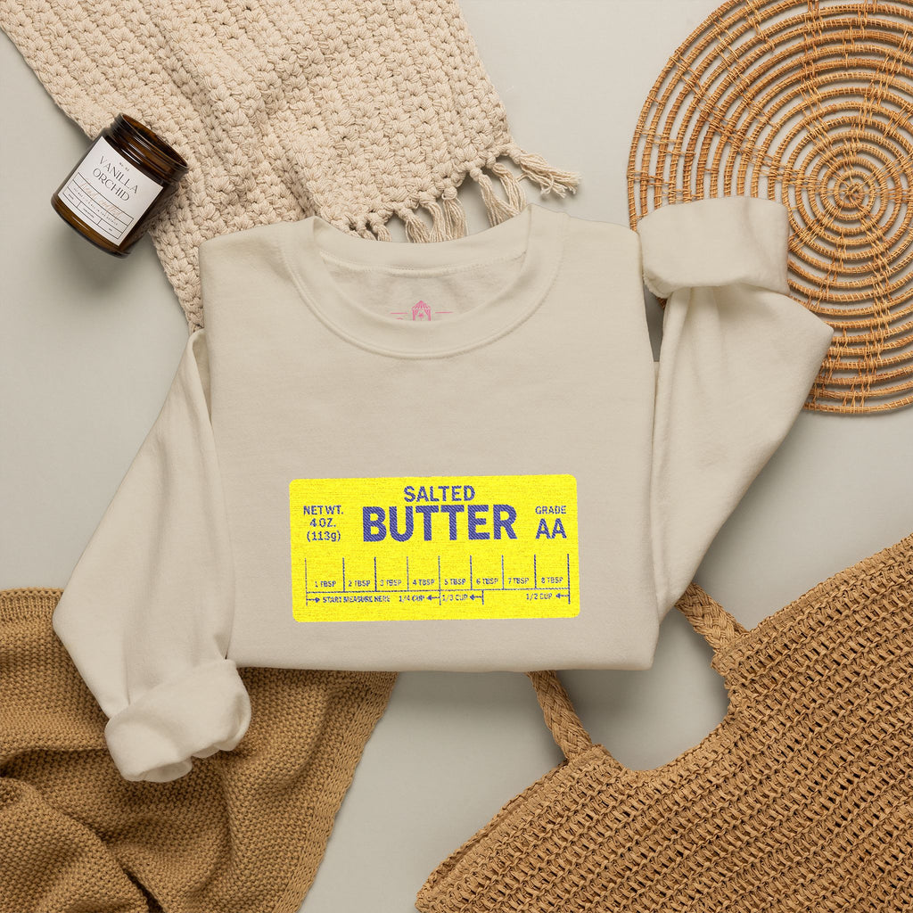 Butter Me Up In The Cabana – Embroidered Sweatshirt