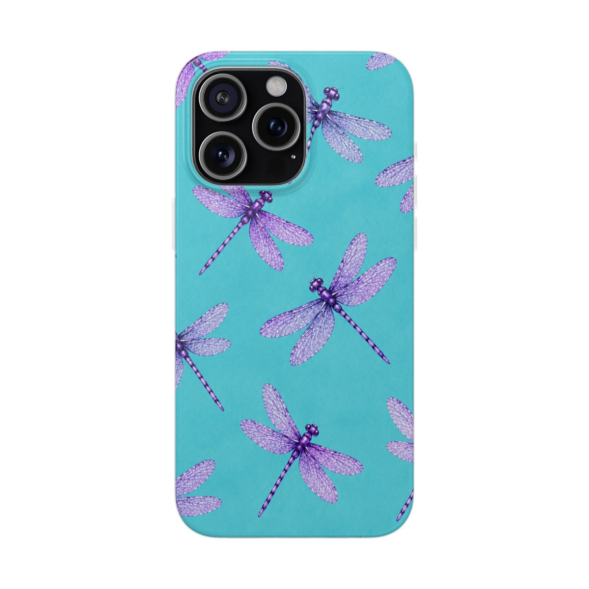 Turquoise Dragonfly Dreams – Flexi iPhone & Samsung Phone Case