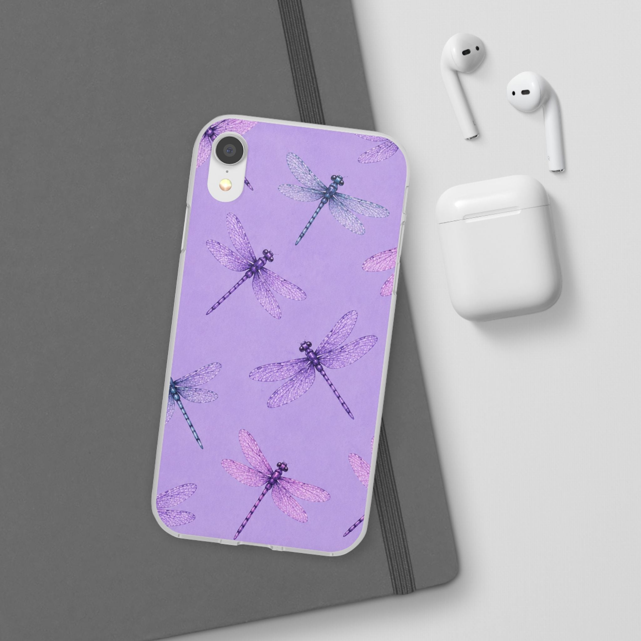 Lavender Dragonfly Dreams-Flexi iPhone & Samsung Phone Case