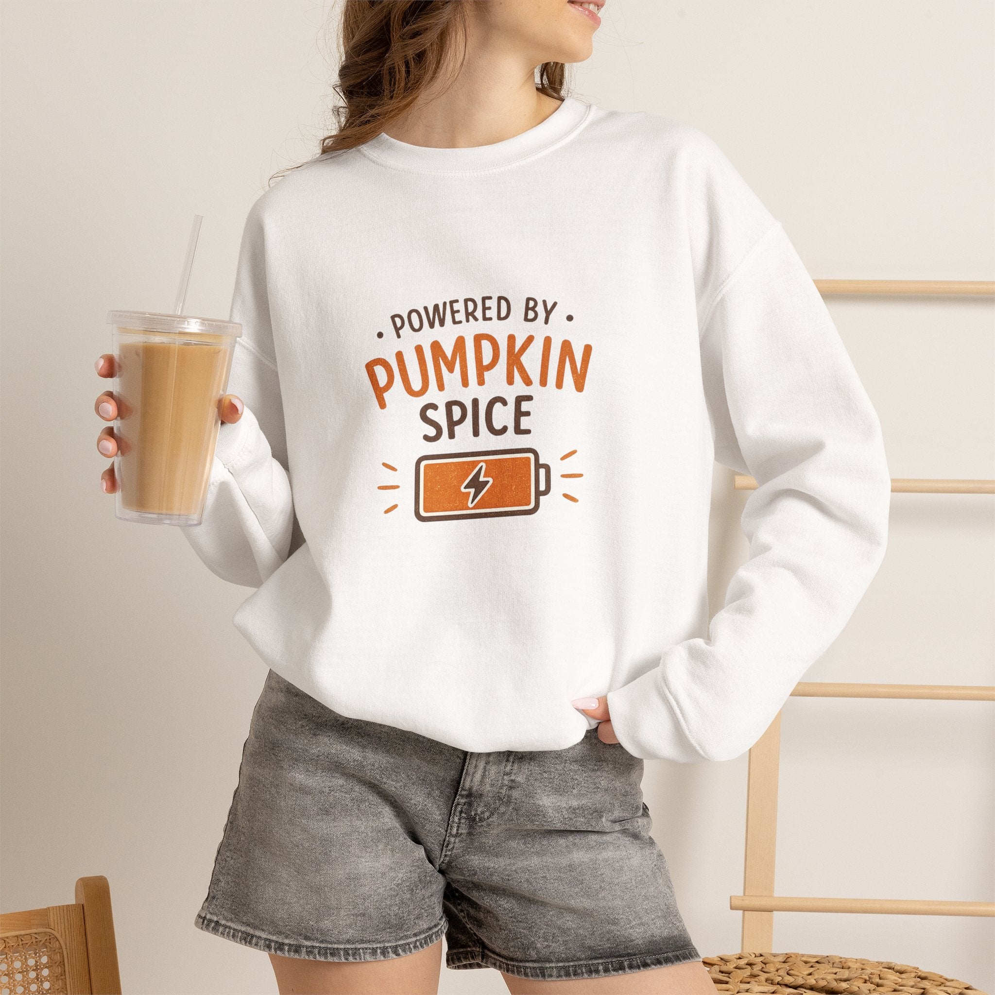 Powered by Pumpkin Spice – Sweatshirt