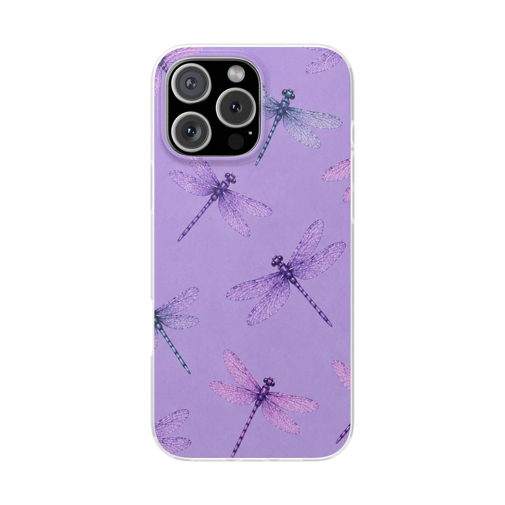 Lavender Dragonfly Dreams-Flexi iPhone & Samsung Phone Case