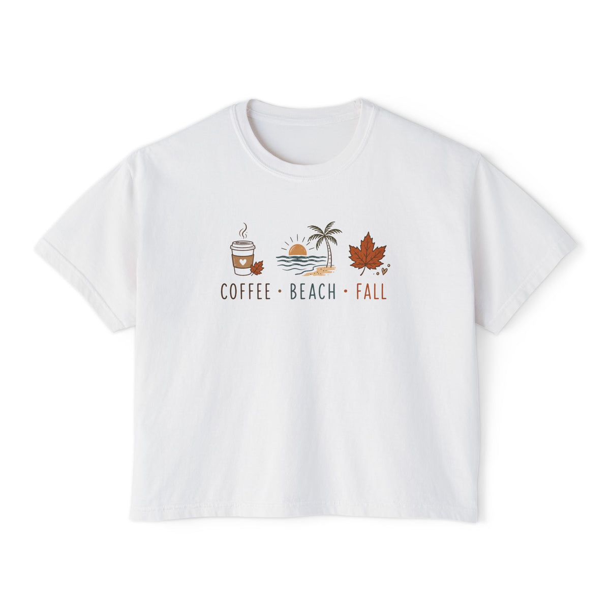 Coffee • Beach • Fall – Boxy Tee