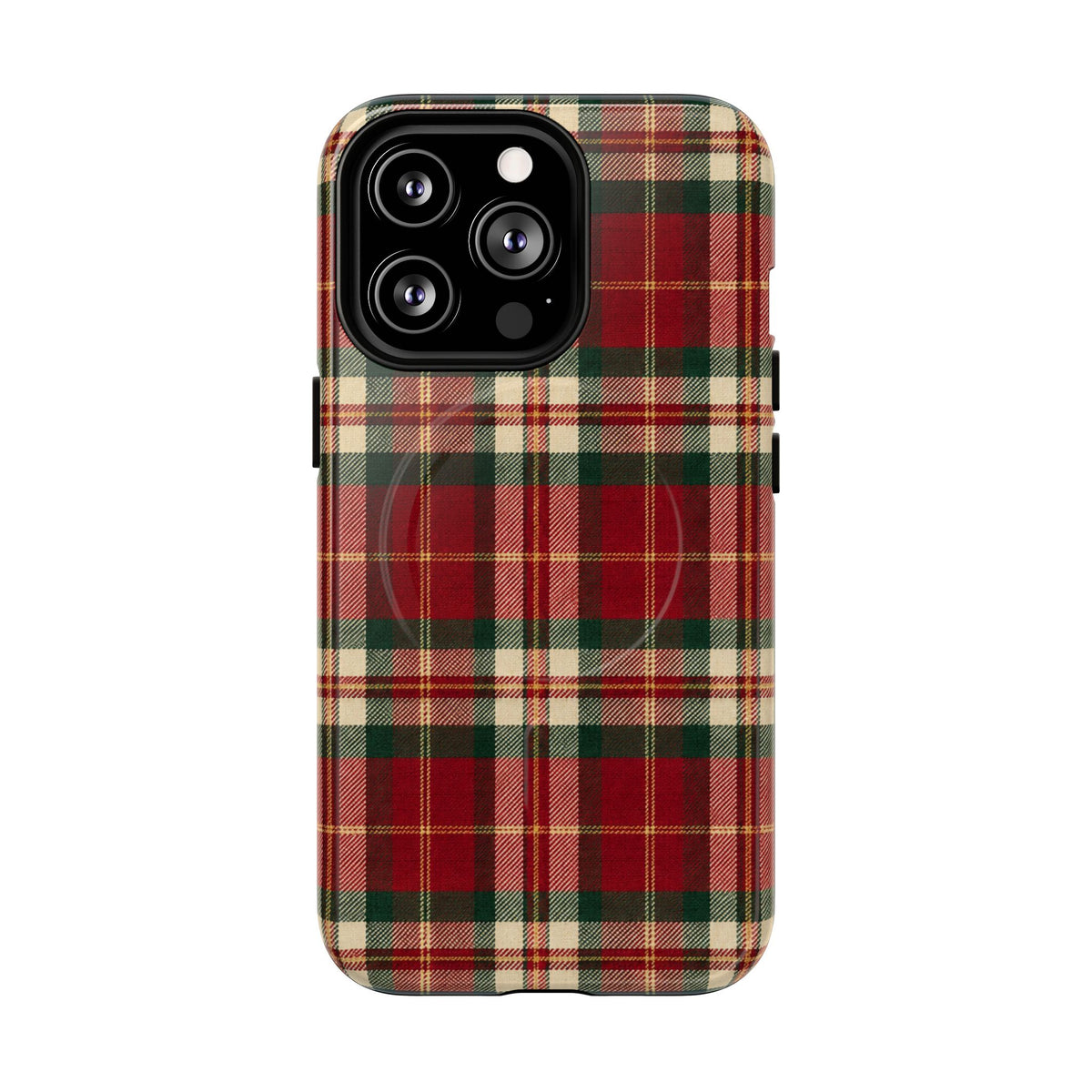 Christmas at the Cabana Plaid -Tough Magnetic Phone Case