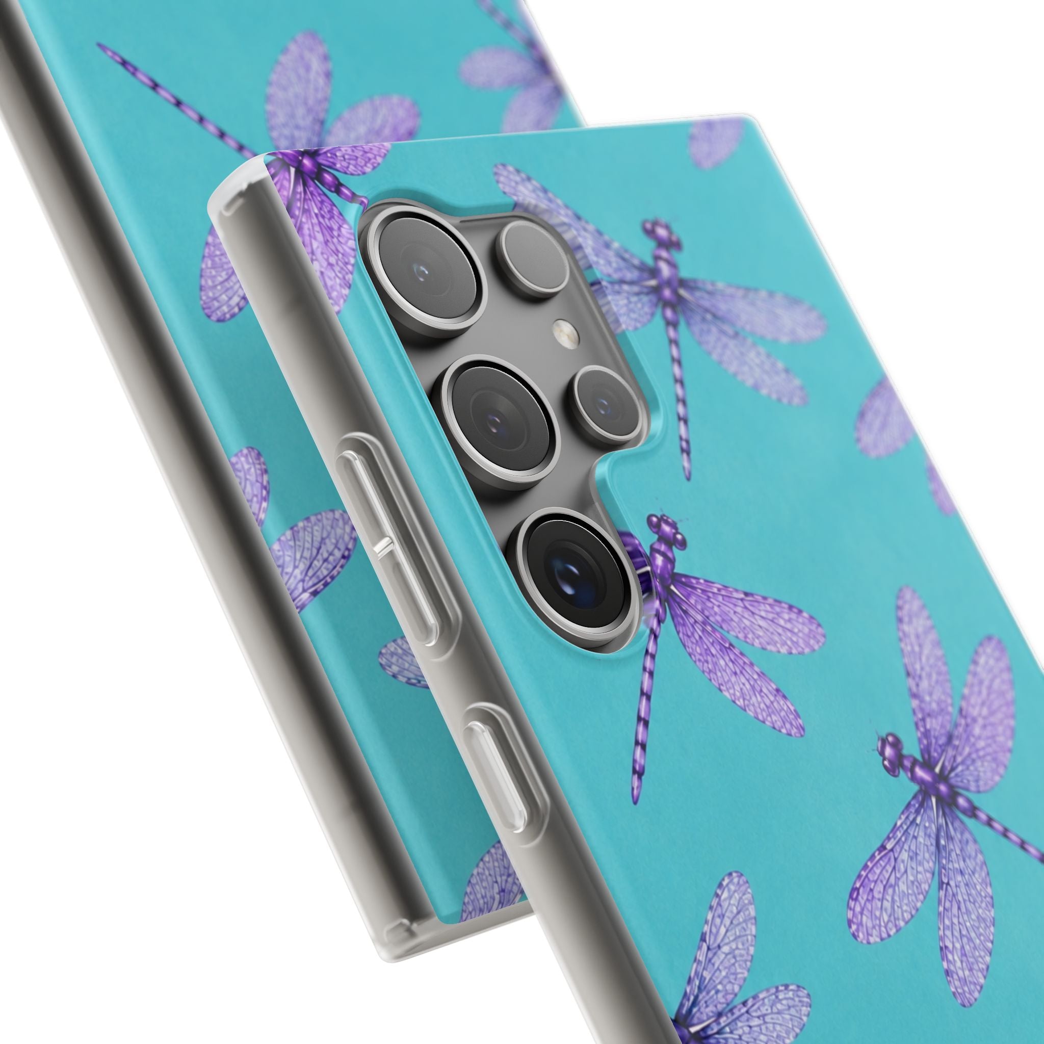 Turquoise Dragonfly Dreams – Flexi iPhone & Samsung Phone Case