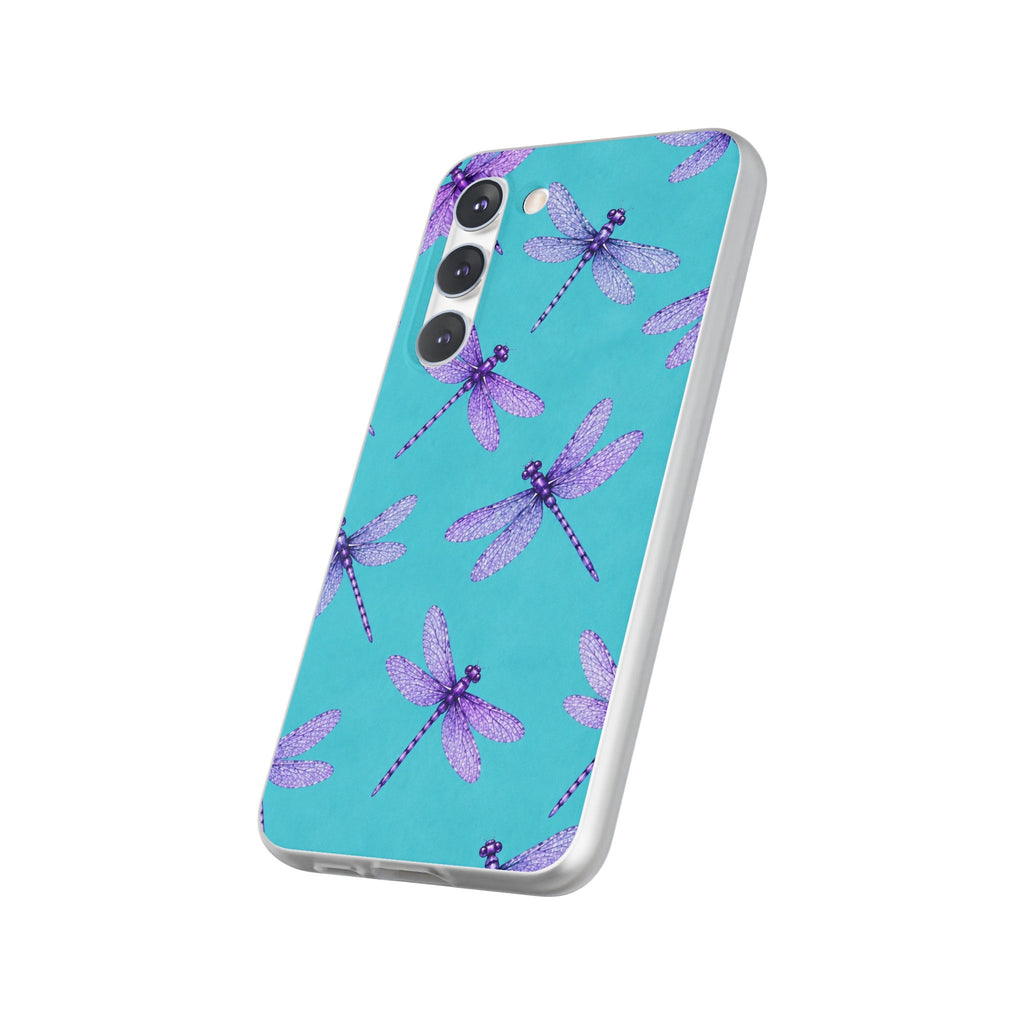 Turquoise Dragonfly Dreams – Flexi iPhone & Samsung Phone Case