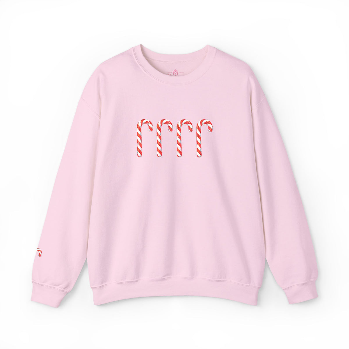 Candy Cane Embroidered Sweatshirt